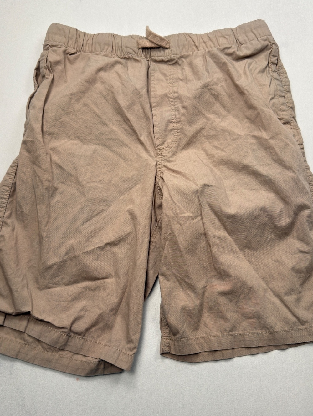 H&M Khaki Shorts Elastic Waist Casual - Kid 14Y